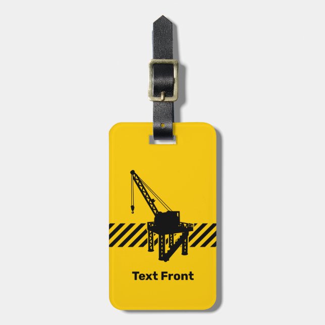 Construction Platform Luggage Tag (Front Vertical)