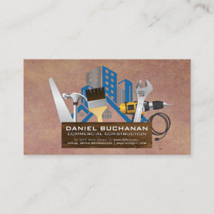 Construction Power Tools   Home Renovations Business Card