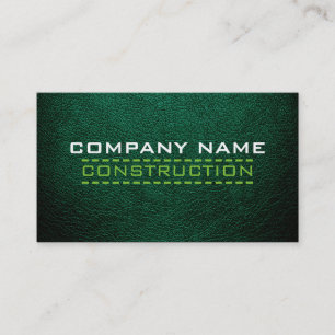 Construction Professional Leather Look #5 Business Card