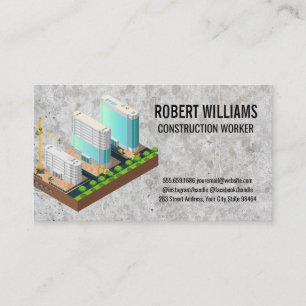 Construction   Property Development  Appointment Card