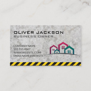 Construction   Real Estate Homes Business Card