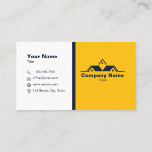 Construction Real Estate Modern Simple Minimalist Business Card