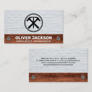 Construction Renovation   Home Repair Business Card