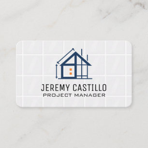 Construction Renovation Icons   Architect Business Card