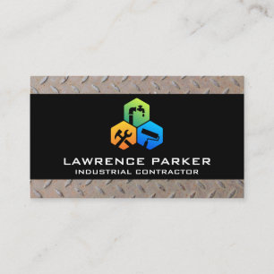 Construction Repair Icons  Stee Trim Business Card