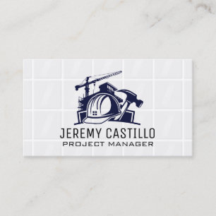 Construction Repair Tiles General Contractor Business Card