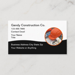 Construction Services Modern New Business Cards