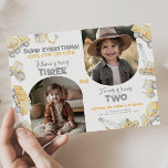 Construction Sibling Twin Brother Birthday Party Invitation<br><div class="desc">Double the trucks, double the fun—two little builders are celebrating as one! This sweet watercolor construction birthday invitation is perfect for a sibling celebration. Featuring soft light yellow and grey tones, adorable trucks, and playful construction elements, it's designed to capture the joy of a joint birthday party. Whether your little...</div>