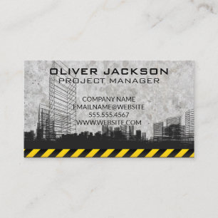 Construction Site Architecture Business Card