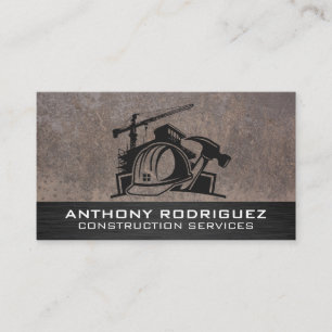 Construction Site   Blue Collar Skilled Workers Business Card