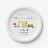 Construction Site Boy Baby Shower