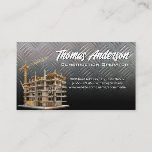 Construction Site   Building Development Business Card