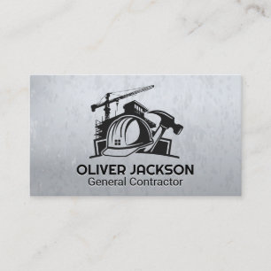 Construction Site   Building Repair Business Card