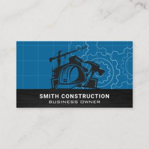 Construction Site   Commercial Real Estate Business Card