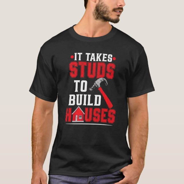 Construction Site Construction Worker T-Shirt (Front)