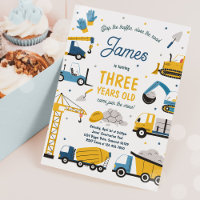 Construction Site Dump Truck Digger Birthday Party