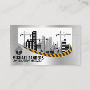 Construction Site   Engineer   Real Estate Business Card