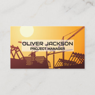 Construction Site Property Development Business Card