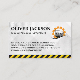 Construction Site   Property Development Business Card