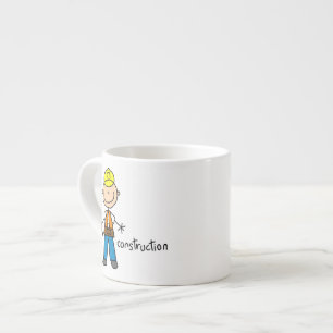 Construction Stick Figure Espresso Cup