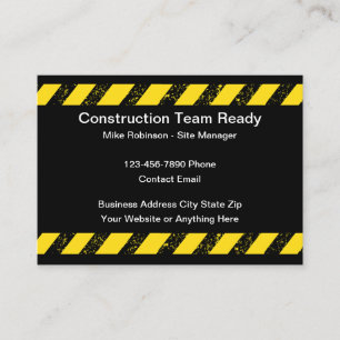 Construction Team Business Cards 