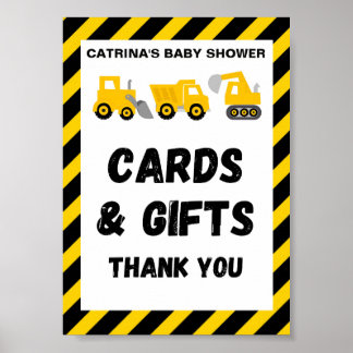 Construction themed party Sign