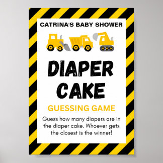 Construction themed party Sign