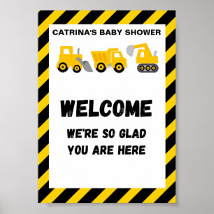 Construction themed party Sign