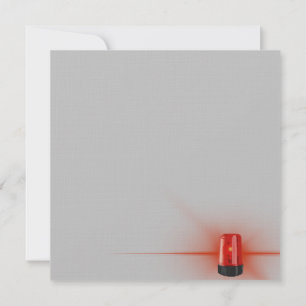 Construction Themed Restricted Access Red Tape Card