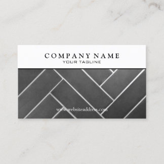 Construction Tile Installer Business Card