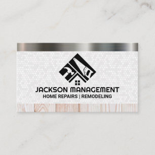Construction Tool Logo Building Material Business Card