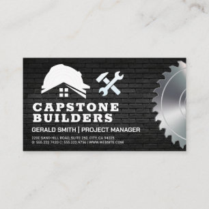 Construction Tools an Equipment   Brick Business Card