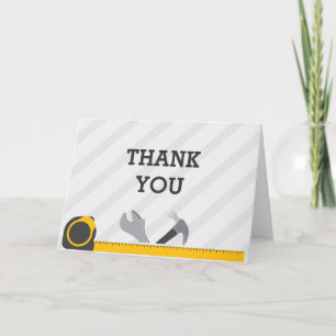Construction Tools Thank You Card