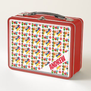 Construction Toys Metal Lunch Box