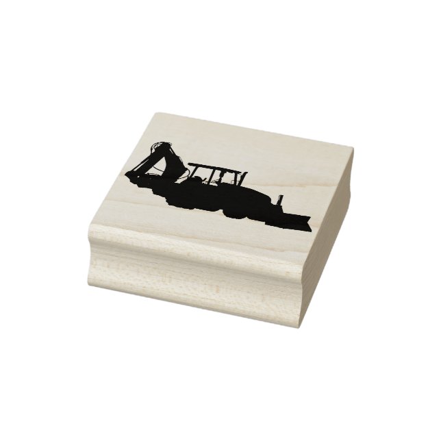 Construction tractor  rubber stamp (Stamp)