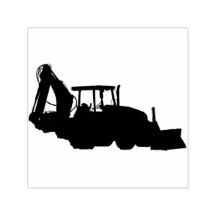 Construction tractor  self-inking stamp