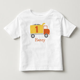 Construction Truck 1st Birthday Party Shirt