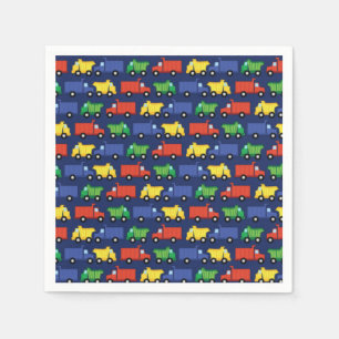 Construction Truck Baby Shower Napkin