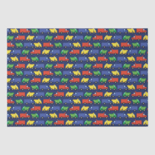 Construction Truck Baby Shower Tissue Paper