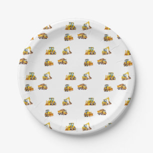 Construction Truck Birthday Paper Plates