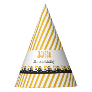 Construction Truck Birthday Personalized Décor Party Hat