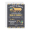 Construction Truck Chalkboard Birthday Invitation