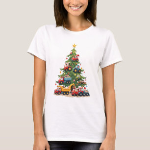 Construction Truck Christmas T-Shirt