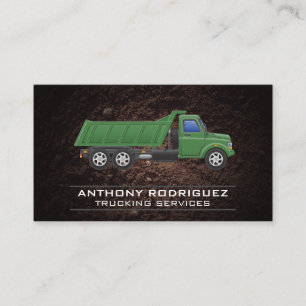 Construction Truck Dirt Business Card