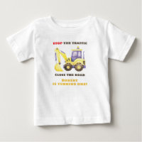 Construction Truck Excavator Birthday Party