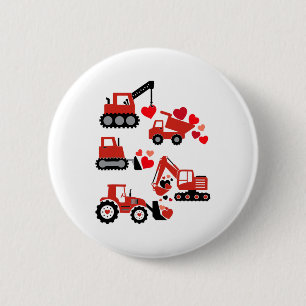 Construction Truck I Dig You Funny Kid Boy Toddler 6 Cm Round Badge