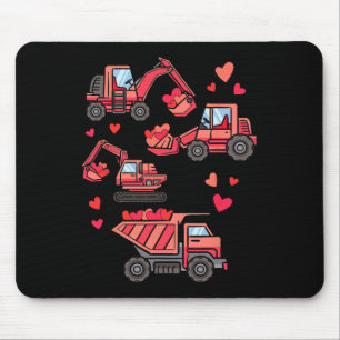 Construction Truck I Dig You Funny Kid Boy Toddler Mouse Mat