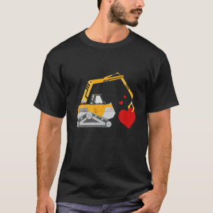 Construction Truck Love Valentines Day Kids Boys G T-Shirt