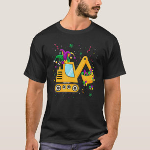 Construction Truck Mardi Gras Carnival Kids Toddle T-Shirt