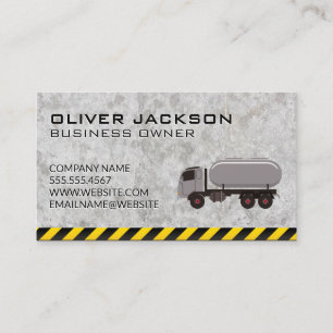 Construction   Truck Natural Gas Water Business Card